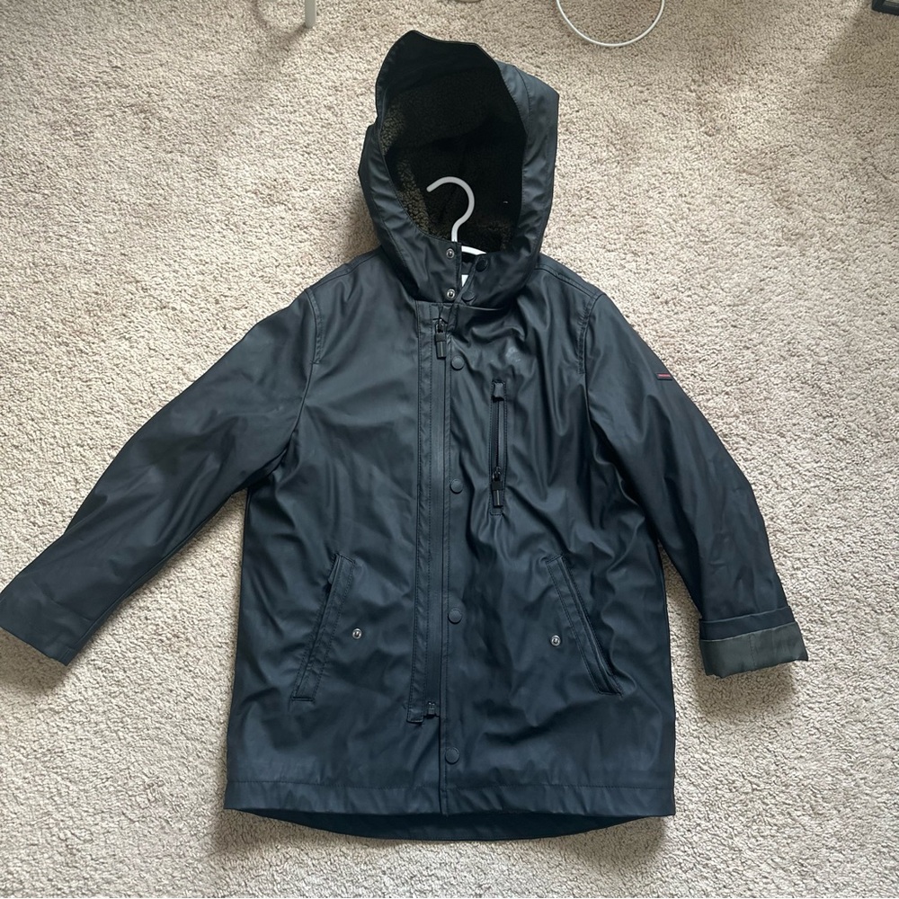 Zara Black and Olive Hooded Jacket